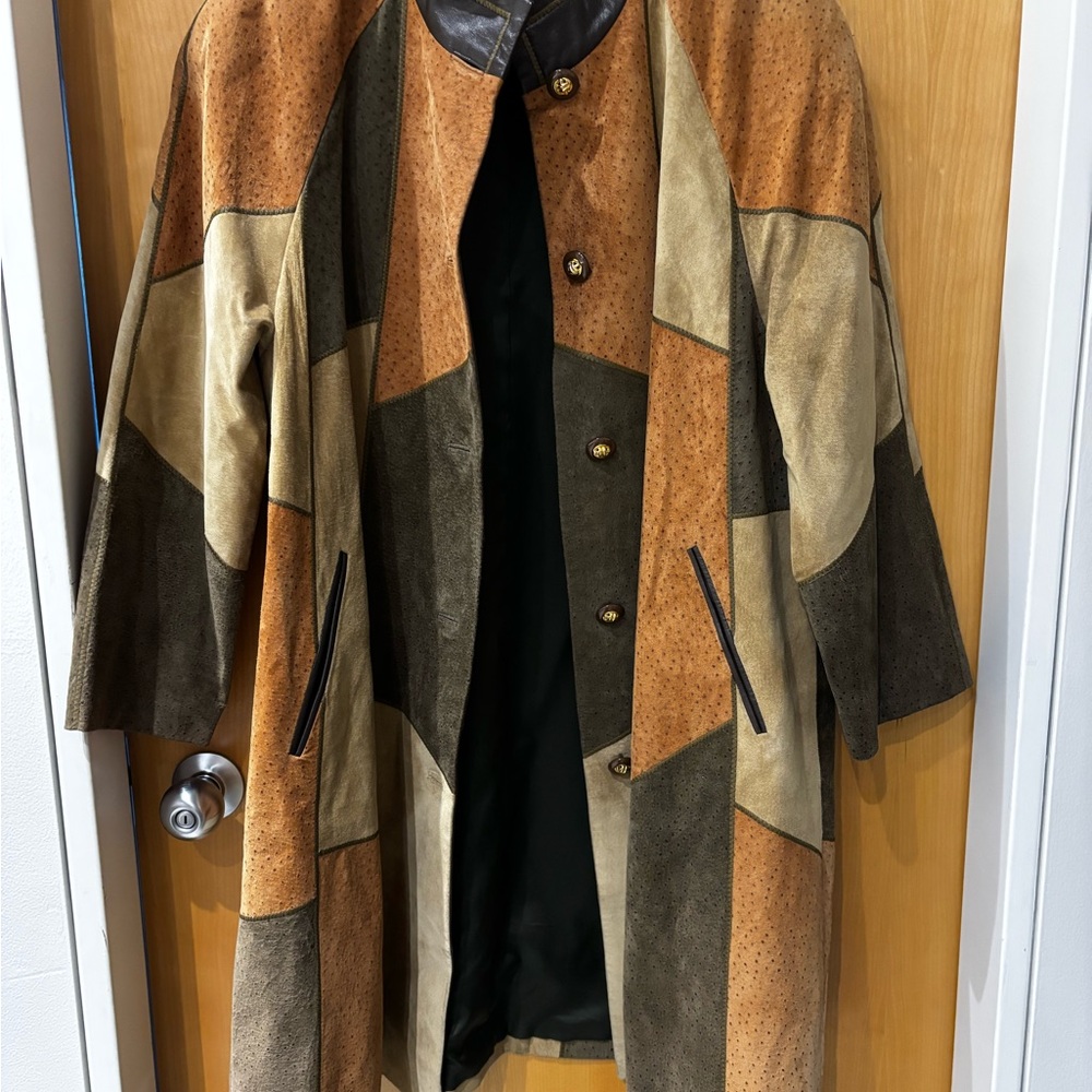 Pierre Balmain Multicolor Patchwork Trench Coat - image 3